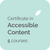 Certificate in Accessible Content teaches how to write content for WCAG 2 web accessibility guidelines and web accessibility standards suitable for technical writers, copywriters and web content writers in the UK, USA, Australia, NZ, Canada