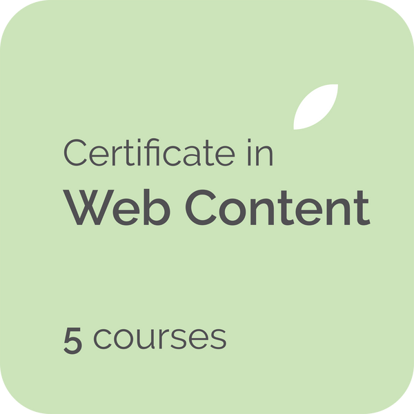 Certificate in web writing online course training for freelance copywriters, web content writers, staff professional development, content managers in the UK, USA, Canada, NZ, Australia